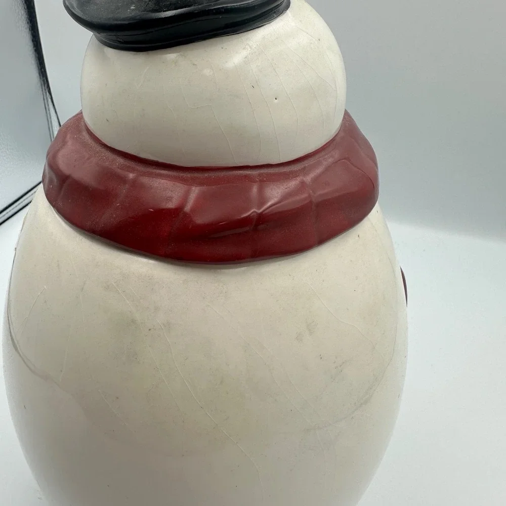 Vintage‎ Mrs.Fields Premium Cookie Limited Edition Holiday Snowman Cookie Jar